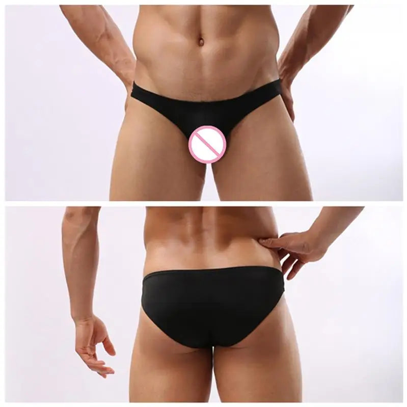 Men Briefs Underpants Sexy Underwear Male Bulge Pouch Mens Bikini Low Rise Panties hombre Mini cueca Solid Color
