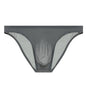 Mens Ice Silk Seamless Ultra-Thin Underwear Transparent Quick Dry Sexy Pouch Briefs Male Seamless Breathable Panties Underpants