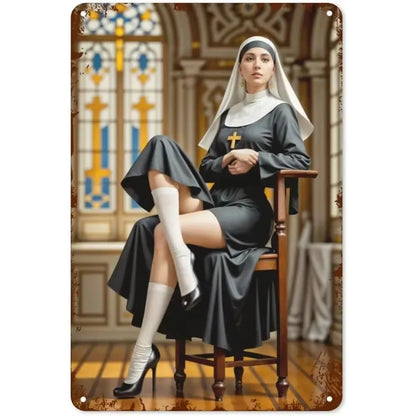 1pc 8x12" Vintage Aluminum Wall Art - Guadalupe Virgin Mary Retro Spanish Plaque, Golden Halo & Stars, Bohemian Style for Home