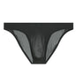 Mens Ice Silk Seamless Ultra-Thin Underwear Transparent Quick Dry Sexy Pouch Briefs Male Seamless Breathable Panties Underpants