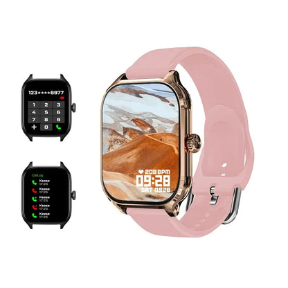 LAXASFIT H9 and H6 Smartwatch Dial to Answer Calls Calorie Tracking Heart Rate Blood Oxygen Monitoring Bluetooth Smart Watch