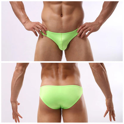 Men Briefs Underpants Sexy Underwear Male Bulge Pouch Mens Bikini Low Rise Panties hombre Mini cueca Solid Color