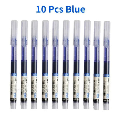 10 Pcs Color Gel pens.Quick Drying Large Capacity，0.5mm, suitable for Students, Note-taking, Marking, Drawing, Bookkeeping.