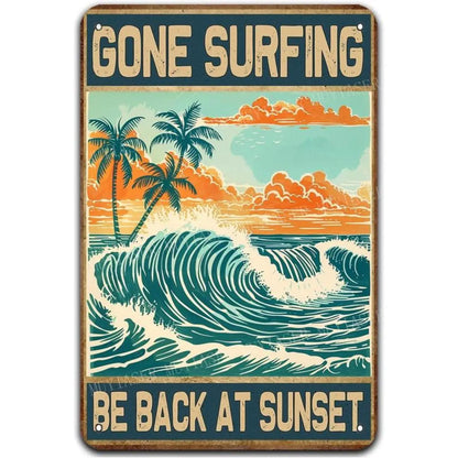 1pc 8x12" Vintage Aluminum Wall Art - Guadalupe Virgin Mary Retro Spanish Plaque, Golden Halo & Stars, Bohemian Style for Home